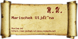 Marischek Uljána névjegykártya
